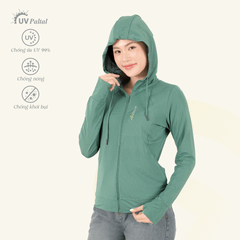 Áo khoác nữ chống nắng, chống UV chất poly thái mỏng nhẹ  311p 1364