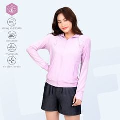 Áo khoác nữ chống nắng, chống UV chất melan lưới 341p 1307