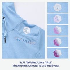 Áo khoác nữ chống nắng, chống UV chất melan lưới 341p 1307