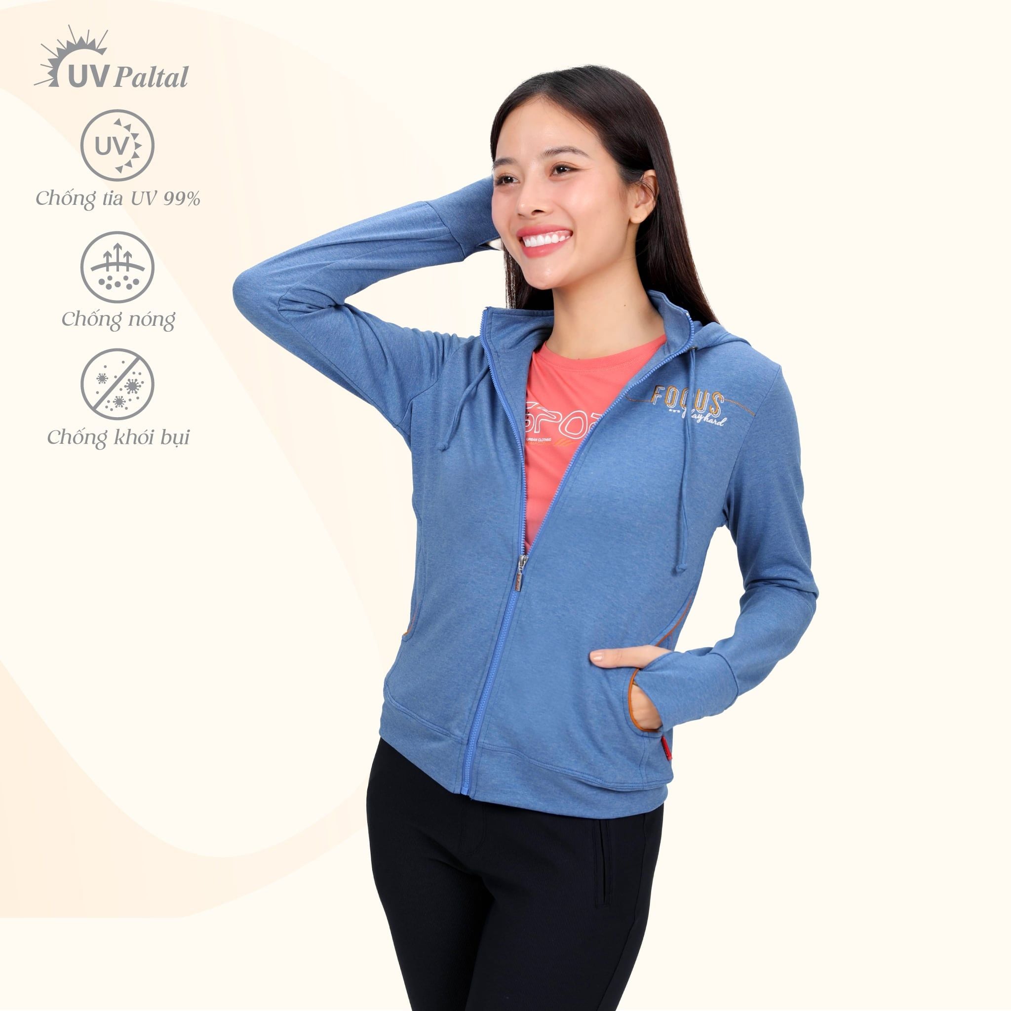 BST Áo khoác nữ chống nắng chống UV chất Vảy cá TC 431p 4003 / 1278 / 1292 / 1224 / 1295