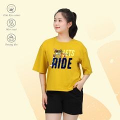 Set đồ bộ nữ kiểu quần đùi tay ngắn chất cotton siêu mát 195p 5165