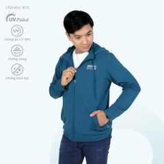 Áo khoác nam chống nắng, chống UV có nón VC cotton TC mát 431p 1145