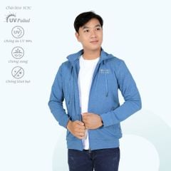 Áo khoác nam chống nắng, chống UV có nón VC cotton TC mát 431p 1145
