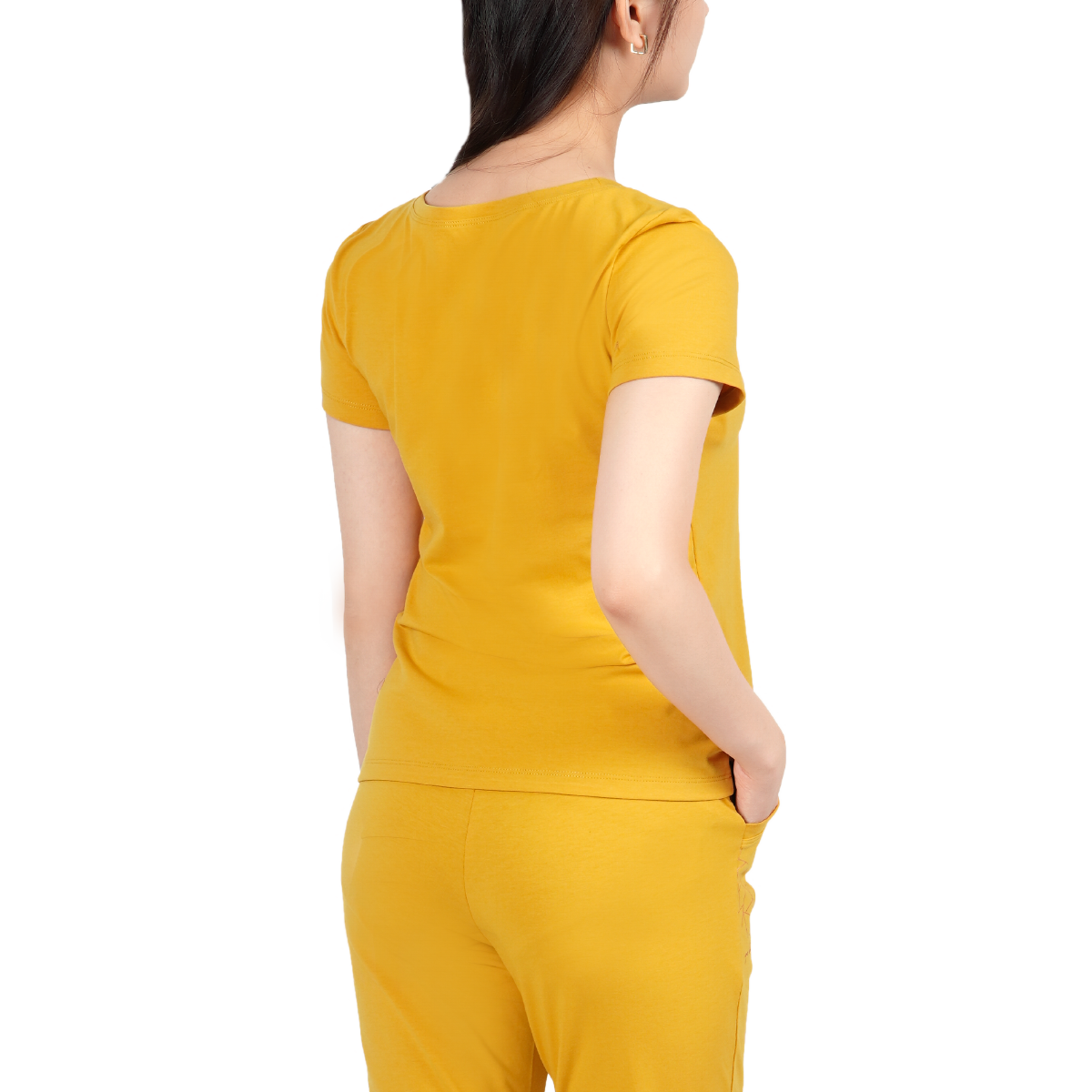 Set đồ bộ nữ kiểu quần dài tay ngắn cotton cvc mát 193p 3319