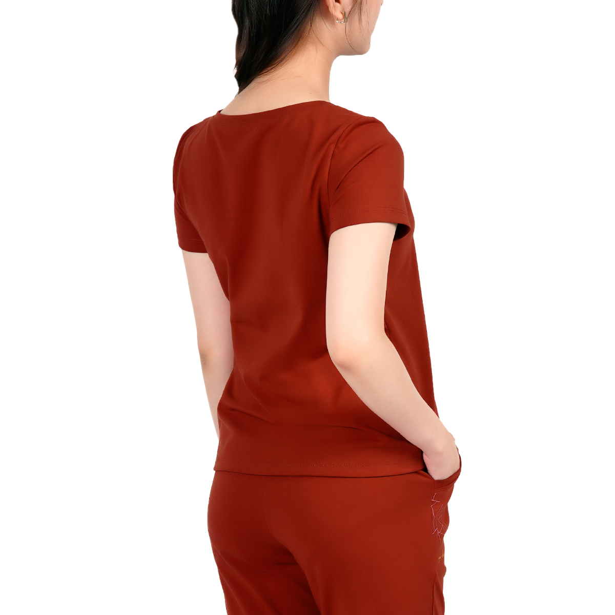 Set đồ bộ nữ kiểu quần dài tay ngắn cotton cvc mát 193p 3319