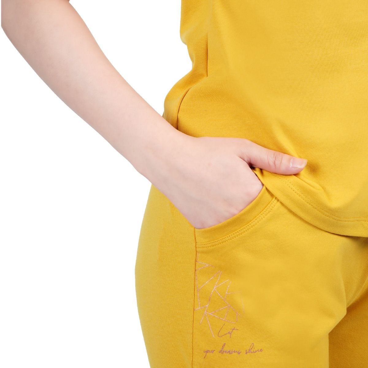 Set đồ bộ nữ kiểu quần dài tay ngắn cotton cvc mát 193p 3319