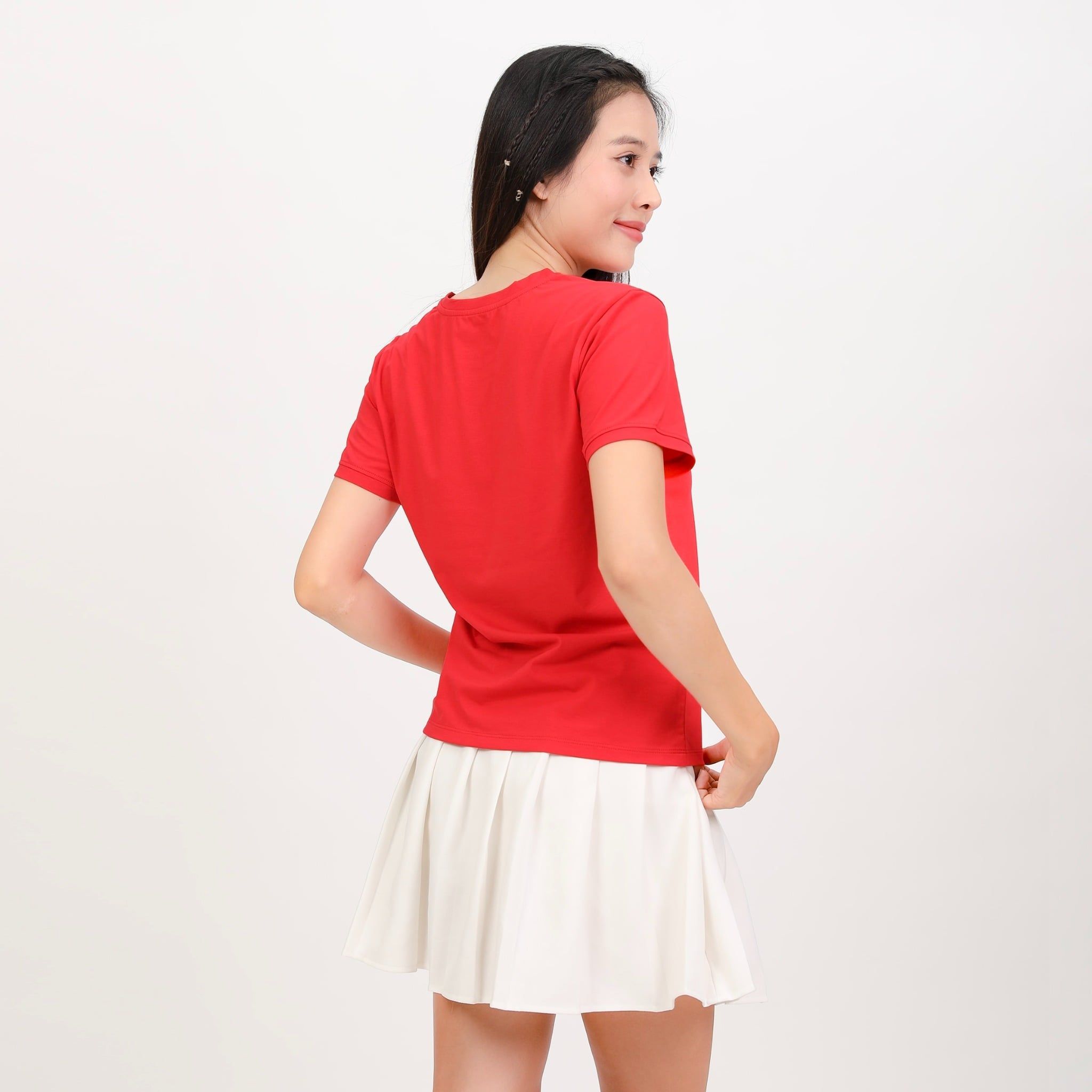.Áo thun nữ tay ngắn form cơ bản chất cotton siêu mát 020p 0306