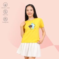 .Áo thun nữ tay ngắn form cơ bản chất cotton siêu mát 020p 0308