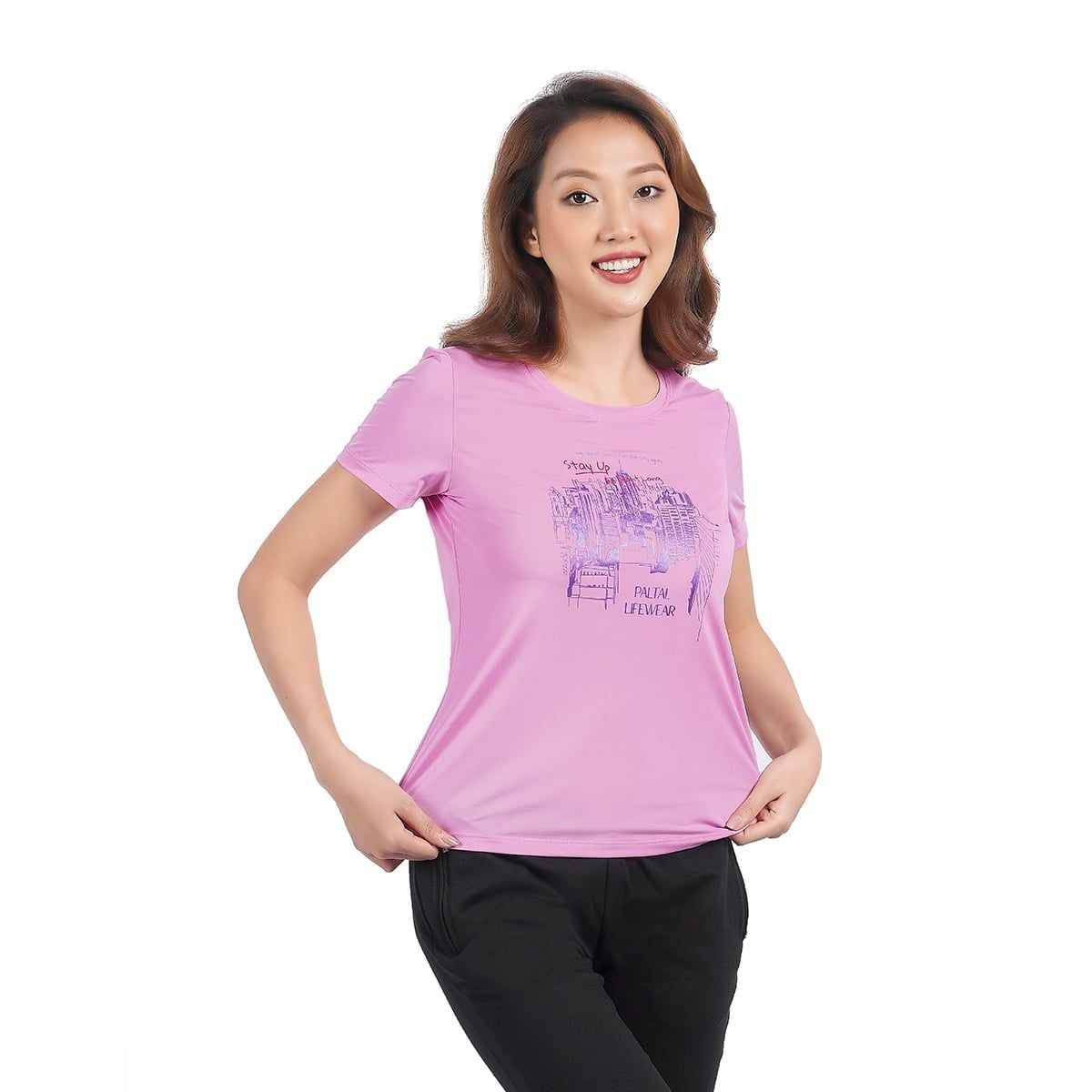 Áo thun nữ tay ngắn chất nhung lạnh 010p 0189