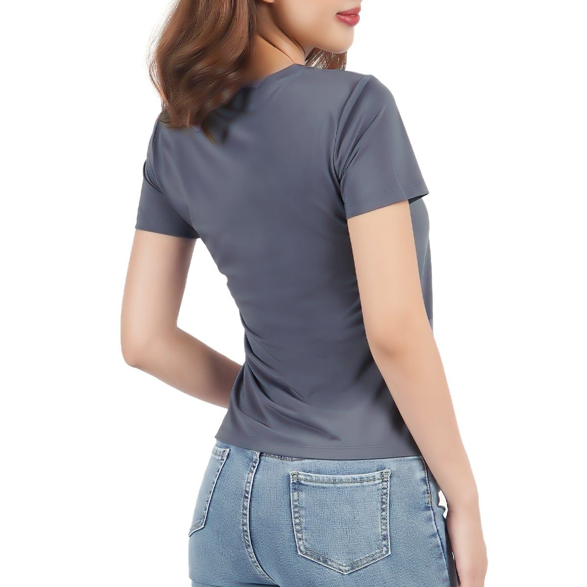Áo thun nữ tay ngắn chất nhung lạnh 010p 0189