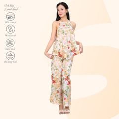 Set đồ bộ nữ kiểu quần dài Áo Dây Lanh Lạnh 253p 8024