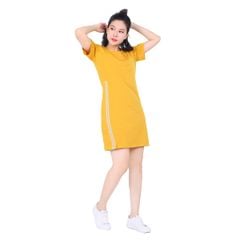 Váy đầm suông tay ngắn chất cotton siêu mát 022p 2047