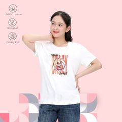 Áo thun nữ tay ngắn chất cotton siêu mát form rộng 020p 0103