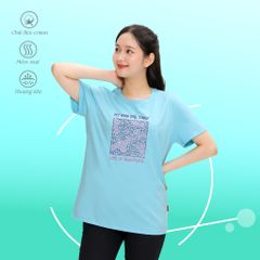 Áo thun nữ tay ngắn chất cotton siêu mát form rộng 020p 0302