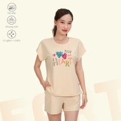 Set đồ bộ nữ kiểu quần đùi tay ngắn chất poly cát siêu bền 315p 5229