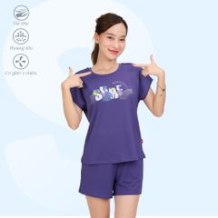 Set đồ bộ nữ kiểu quần đùi tay ngắn chất poly cát siêu bền 315p 5230