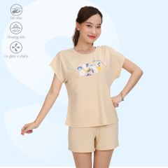 Set đồ bộ nữ kiểu quần đùi tay ngắn chất poly cát siêu bền 315p 5230