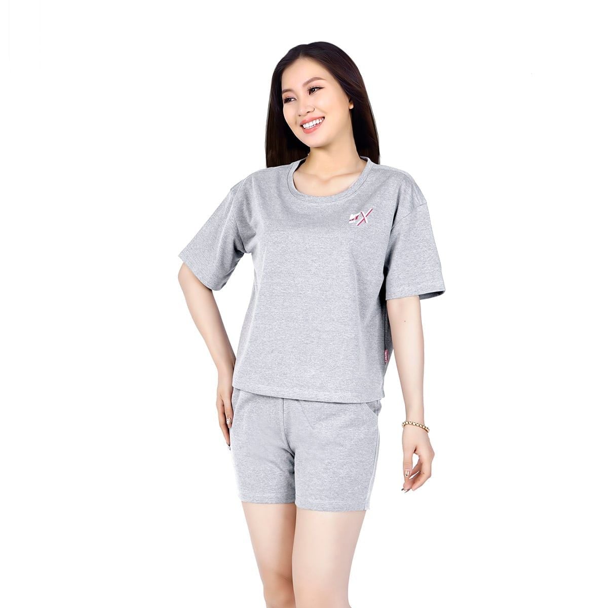 Set đồ bộ nữ kiểu quần đùi tay ngắn chất melan 055p 5078