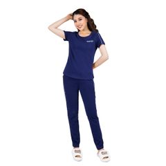 Set đồ bộ nữ kiểu quần dài tay ngắn chất cotton siêu mát 193p 3298