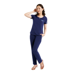 Set đồ bộ nữ kiểu quần dài tay ngắn cotton cvc mát 193p 3318
