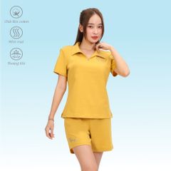 Set đồ bộ nữ kiểu quần đùi tay ngắn chất cotton siêu mát 195p 5213
