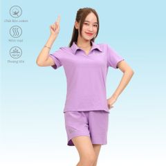 Set đồ bộ nữ kiểu quần đùi tay ngắn chất cotton siêu mát 195p 5213
