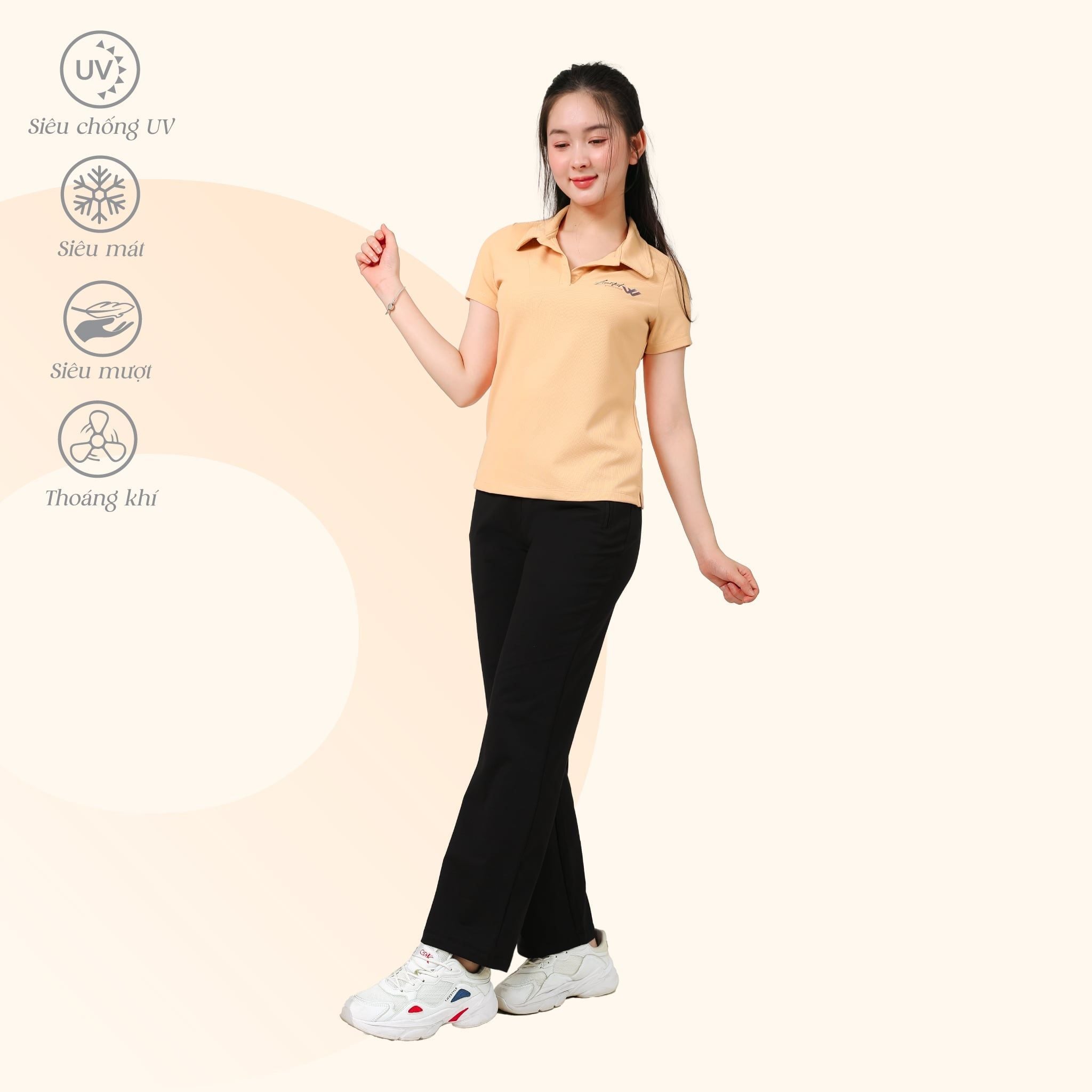Set đồ bộ nữ kiểu quần dài tay ngắn chất silk kim cương 613p 3409