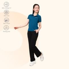 Set đồ bộ nữ kiểu quần dài tay ngắn chất silk kim cương 613p 3409