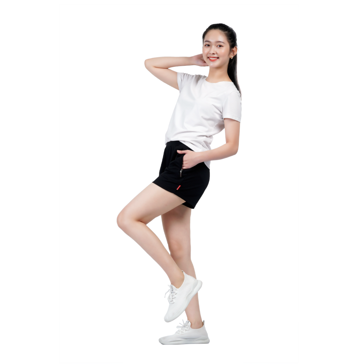 quần đùi nữ chất vảy cá cotton siêu mát 408p 8048