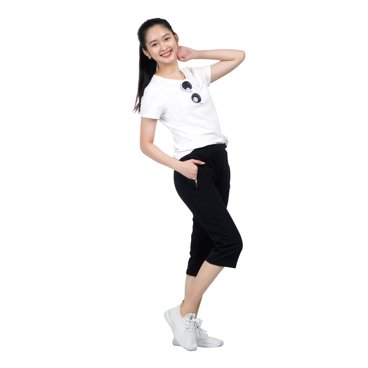 quần ống lửng chất vảy cá cotton siêu mát 408p 8049