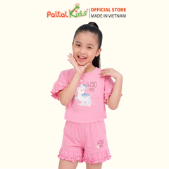 BST Mùa Thu - Bộ Đùi Tay Lỡ Cotton Mỹ Bé Gái Cao Cấp - 025 2078