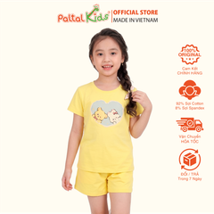 Đồ Bộ Đùi Cơ Bản Cotton Mỹ Bé Gái Cao Cấp - 025 2142 - Size 10