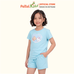 Đồ Bộ Đùi Cơ Bản Cotton Mỹ Bé Gái Cao Cấp - 025 2142 - Size 10