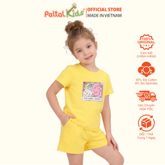 Đồ Bộ Đùi Cơ Bản Cotton Mỹ Bé Gái Cao Cấp - 025 2143 - Size 10