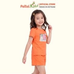 Đồ Bộ Đùi Cơ Bản Cotton Mỹ Bé Gái Cao Cấp - 025 2143 - Size 10