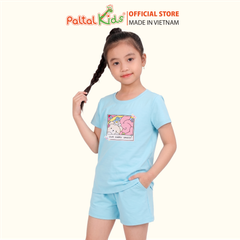Đồ Bộ Đùi Cơ Bản Cotton Mỹ Bé Gái Cao Cấp - 025 2143 - Size 10