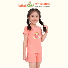 Đồ Bộ Đùi Cơ Bản Cotton Mỹ Bé Gái Cao Cấp - 025 2145 - Size 11