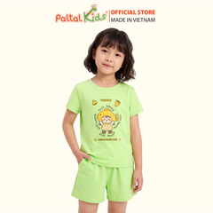 Đồ Bộ Đùi Cơ Bản Cotton Mỹ Bé Gái Cao Cấp - 025 2147 - Size 12