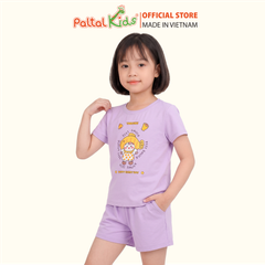 Đồ Bộ Đùi Cơ Bản Cotton Mỹ Bé Gái Cao Cấp - 025 2147 - Size 12