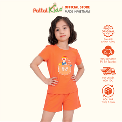 Đồ Bộ Đùi Cơ Bản Cotton Mỹ Bé Gái Cao Cấp - 025 2151 - Size 14