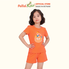 Đồ Bộ Đùi Cơ Bản Cotton Mỹ Bé Gái Cao Cấp - 025 2151 - Size 14