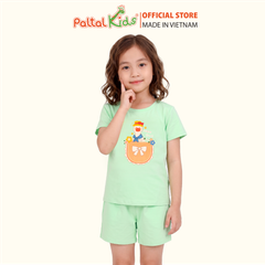 Đồ Bộ Đùi Cơ Bản Cotton Mỹ Bé Gái Cao Cấp - 025 2151 - Size 14