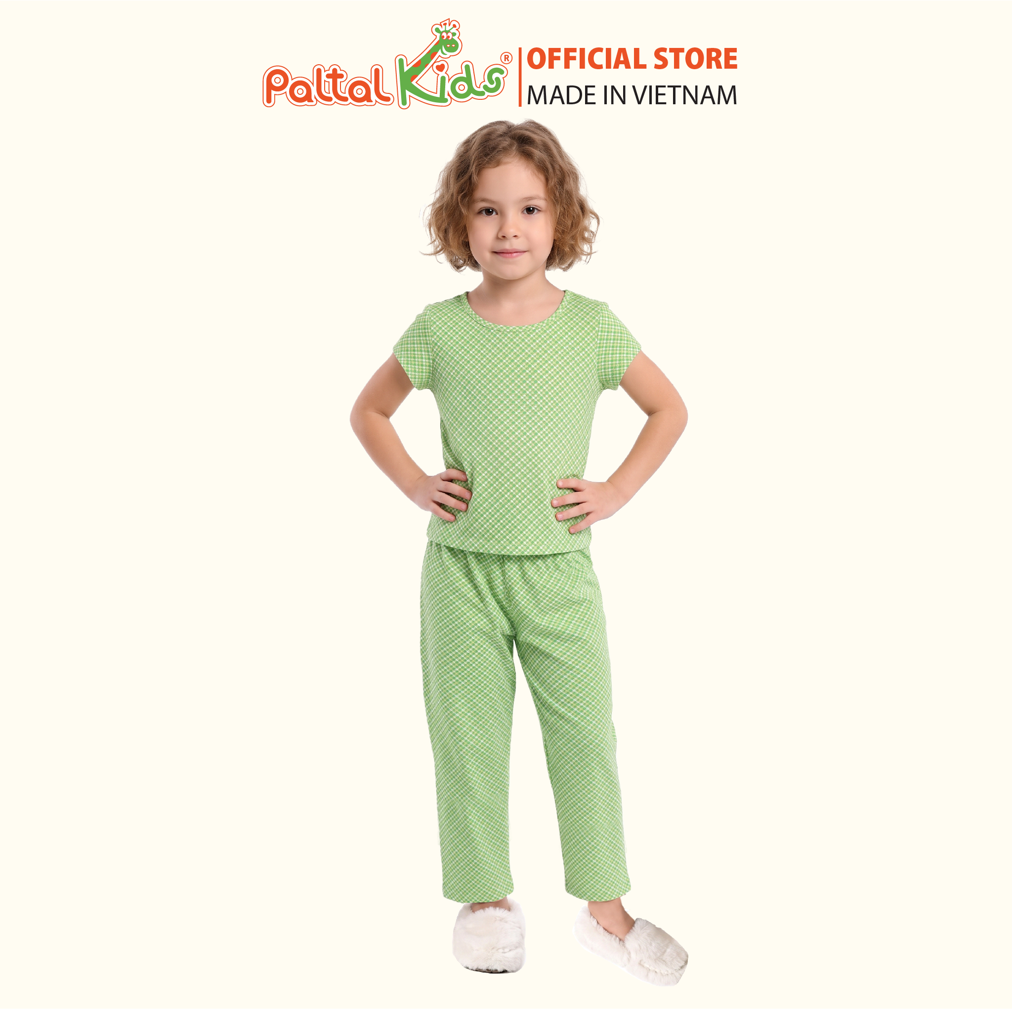 Đồ Bộ Dài Cotton Mỹ Họa Tiết Lập Thể Bé Gái Cao Cấp - 025 2157