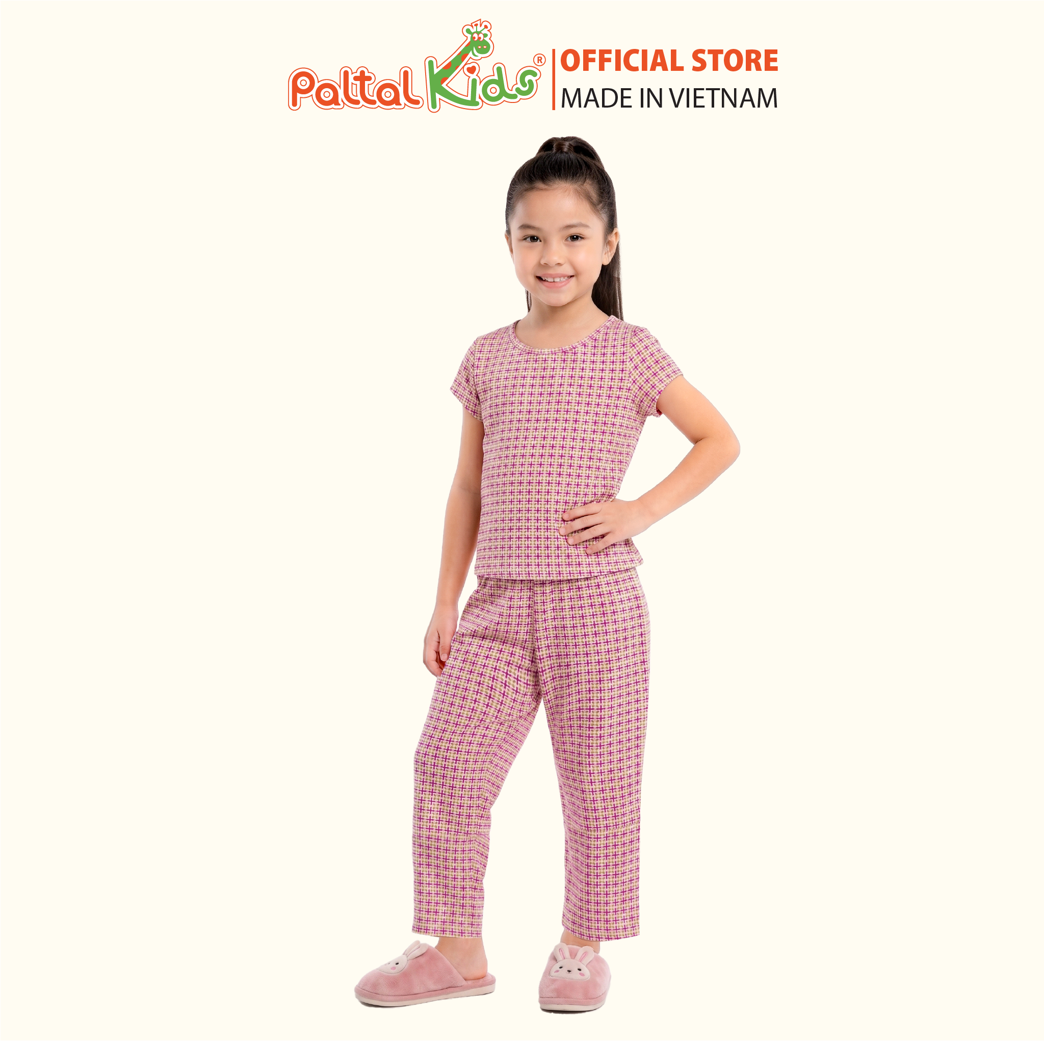 Đồ Bộ Dài Cotton Mỹ Họa Tiết Lập Thể Bé Gái Cao Cấp - 025 2157