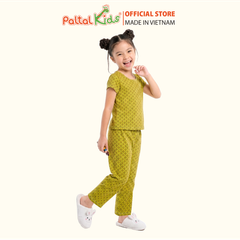 Đồ Bộ Dài Cotton Mỹ Họa Tiết Lập Thể Bé Gái Cao Cấp - 025 2157