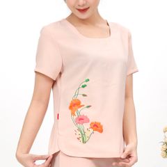 Set đồ bộ nữ kiểu quần dài tay ngắn Linen 383p 3355