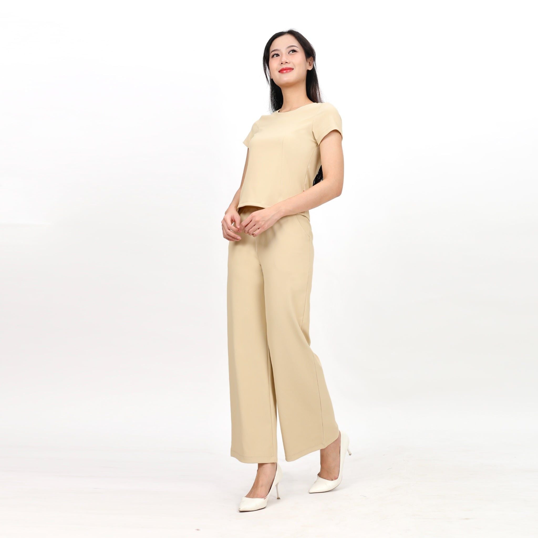 Set đồ bộ nữ kiểu quần dài tay ngắn chất rip chất cotton siêu mát 223p 3400