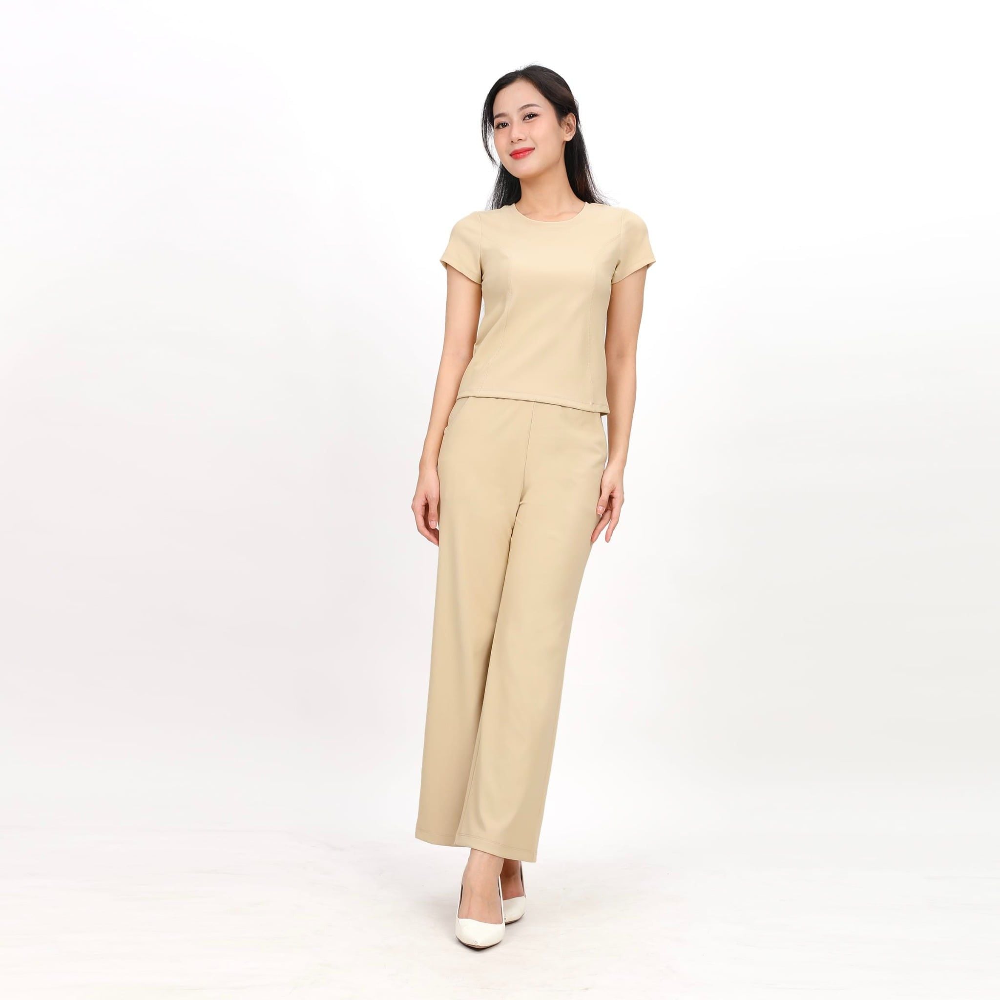 Set đồ bộ nữ kiểu quần dài tay ngắn chất rip chất cotton siêu mát 223p 3400