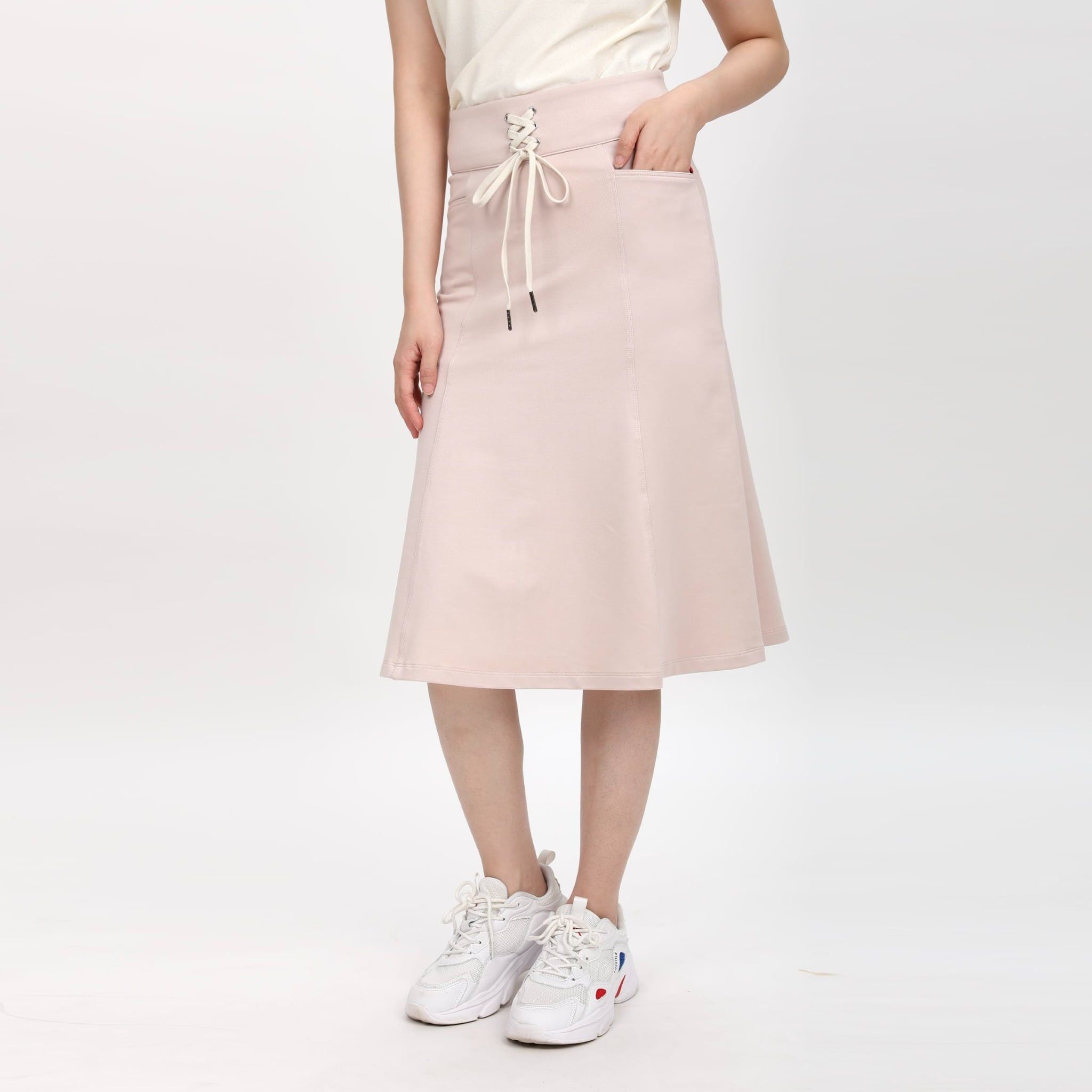 Chân váy dài chất jean thun 502p 8059