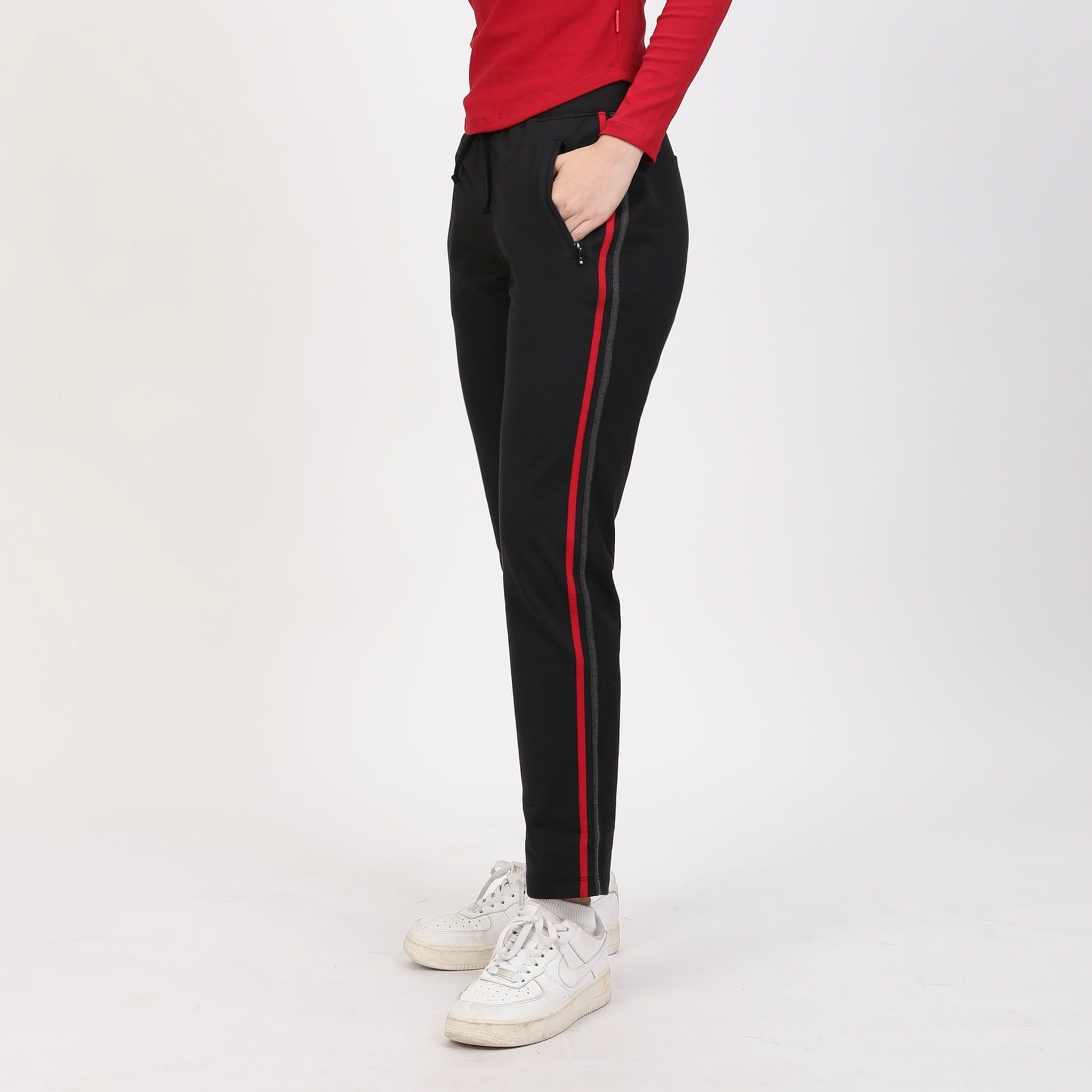 Quần thể thao nữ ống dài thun chất vảy cá cotton cvc mát 408p 8064